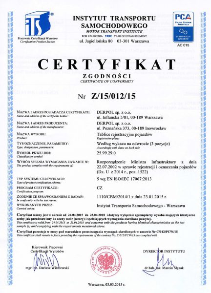 certyfikaty-Z15-012-15-DERPOL-3M